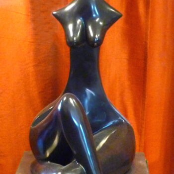 Sculpture titled "ORLENA Bronze 1/8" by Sonia Mandel, Original Artwork, Metals