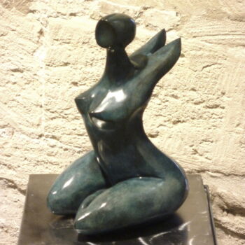 Sculpture titled "MARLYNE  Bronze 3/8" by Sonia Mandel, Original Artwork, Metals