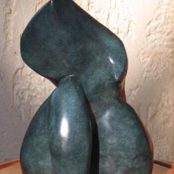 「FLAMME  Bronze 1/8」というタイトルの彫刻 Sonia Mandelによって, オリジナルのアートワーク, 金属