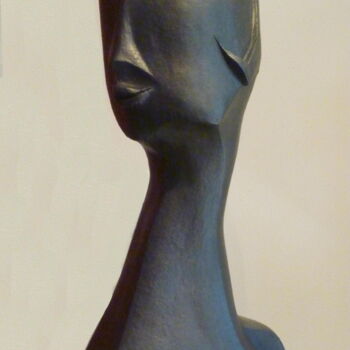 Sculpture titled "INCOGNITO Terre cui…" by Sonia Mandel, Original Artwork, Terra cotta