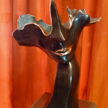 Sculpture intitulée "MASQUE DON GIOVANNI…" par Sonia Mandel, Œuvre d'art originale, Métaux