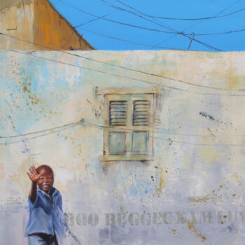 Schilderij getiteld "Niangadef, Saint-Lo…" door Sonia Privat, Origineel Kunstwerk, Olie