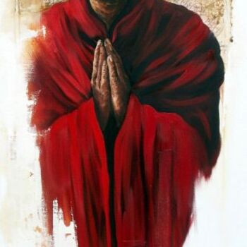 Painting titled "Tibet 05" by Sonia Privat, Original Artwork