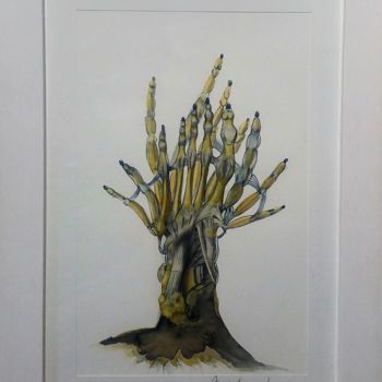 Painting titled ""Cactácea Articular…" by Sonia Burgareli, Original Artwork