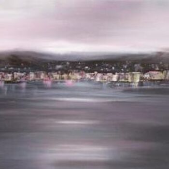 Painting titled "Un hiver à Cannes" by Sonia Demangel, Original Artwork