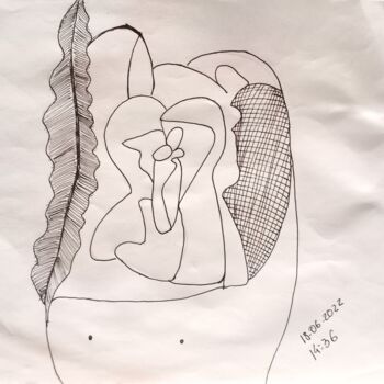 Drawing titled "Não Pode Ser Tão Boa" by Sónia Marcos, Original Artwork, Ink