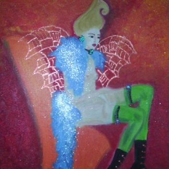 Painting titled "Moulin Rouge 1" by Sonia Rhea, Original Artwork