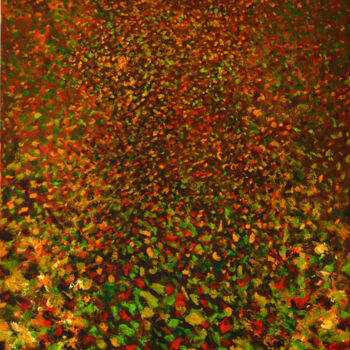 Peinture intitulée "Chemin entre saisons" par Sonja Britz, Œuvre d'art originale, Huile