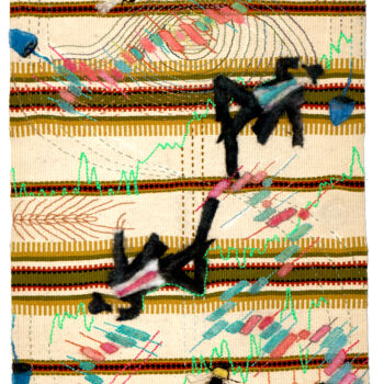 "Business taking care" başlıklı Tekstil Sanatı Sonja Salomäki tarafından, Orijinal sanat, Nakış