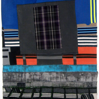 纺织艺术 标题为“Tracksuit Administr…” 由Sonja Salomäki, 原创艺术品, 拼凑物
