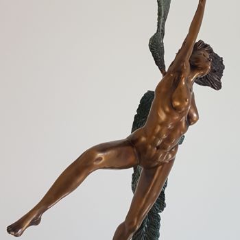 Sculpture intitulée "Twirling minds" par Sonja Smeyers, Œuvre d'art originale, Bronze