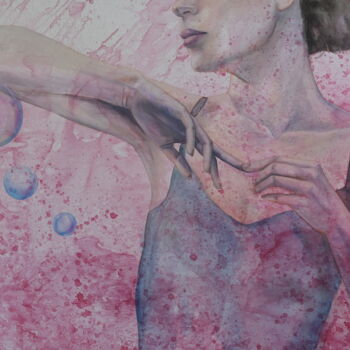 "Soap bubbles #2" başlıklı Tablo Sonny Insinna tarafından, Orijinal sanat, Mürekkep
