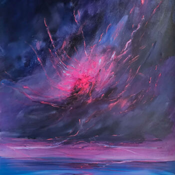 Malerei mit dem Titel "Fury Unleashed" von Sophia Kühn, Original-Kunstwerk, Acryl