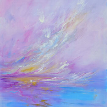 Картина под названием "Lemonade Sky" - Sophia Kühn, Подлинное произведение искусства, Акрил