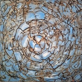 Картина под названием "Uroboros" - Софья Тютюнникова, Подлинное произведение искусства, Масло Установлен на Деревянная рама…