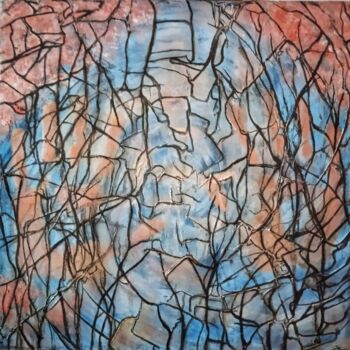 Картина под названием "Сети" - Софья Тютюнникова, Подлинное произведение искусства, Масло Установлен на Деревянная рама для…