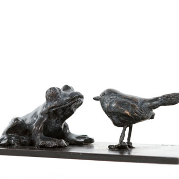 Sculpture titled "Les Copines / The g…" by Sophie Barut, Original Artwork, Bronze