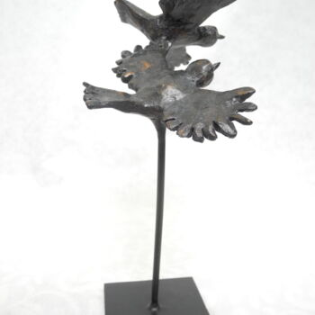 Sculpture intitulée "Pour le meilleur et…" par Sophie Barut, Œuvre d'art originale, Bronze