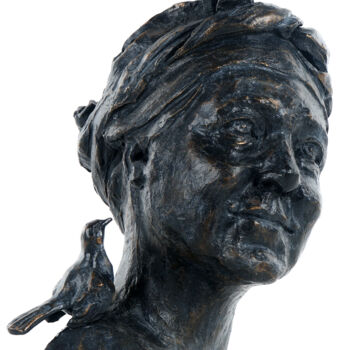 Sculpture intitulée "la travailleuse" par Sophie Barut, Œuvre d'art originale, Bronze