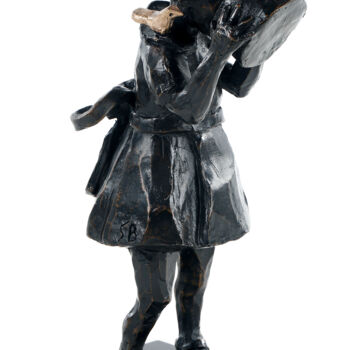 Sculpture intitulée "La Gourmandise 25cm" par Sophie Barut, Œuvre d'art originale, Bronze