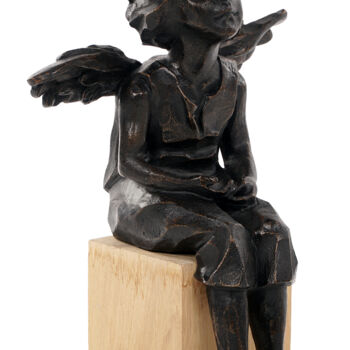 Sculpture intitulée "Mon ange" par Sophie Barut, Œuvre d'art originale, Bronze