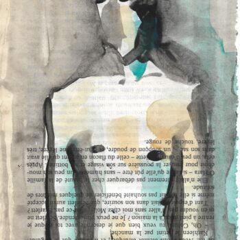 "sans 26" başlıklı Tablo Sophie Bertin tarafından, Orijinal sanat, Guaş boya