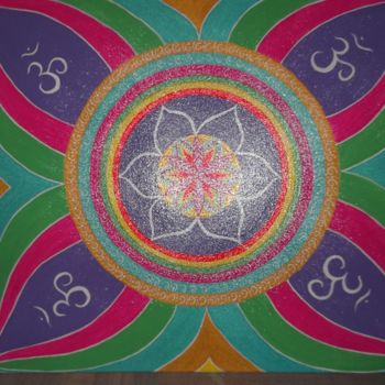 Painting titled "peinture-mandala-de…" by Sofia, Original Artwork, Acrylic