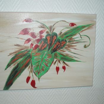 Painting titled "peinture-bouquet-de…" by Sofia, Original Artwork, Acrylic