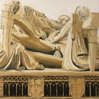 Pittura intitolato "Les anges de Pedro" da Sophie Cousineau, Opera d'arte originale, Olio