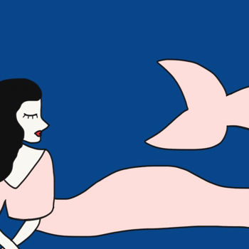 Arts numériques intitulée "Sirène" par Sophie Di Malta, Œuvre d'art originale