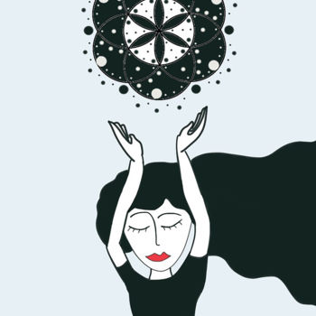 "Woman with energy" başlıklı Dijital Sanat Sophie Di Malta tarafından, Orijinal sanat