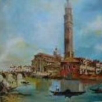 Painting titled "venise 1" by Sophie Dogor, Original Artwork