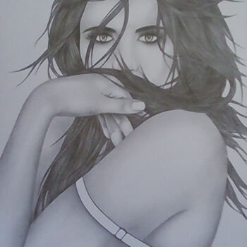 Drawing titled "Océane" by Sophie Dumont (heavenly), Original Artwork, Graphite