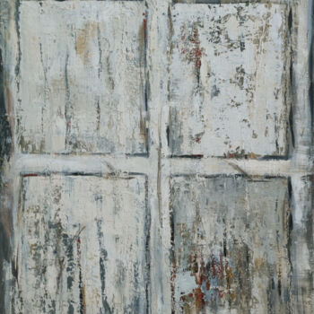 Peinture intitulée "la porte" par Sophie Dumont, Œuvre d'art originale, Huile