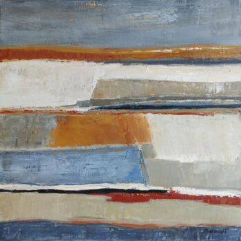 Pittura intitolato "Terres d'argile" da Sophie Dumont, Opera d'arte originale, Olio Montato su Telaio per barella in legno