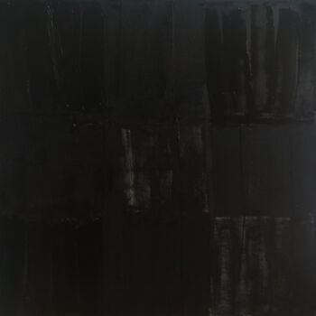 Pittura intitolato "carbone" da Sophie Dumont, Opera d'arte originale, Olio Montato su Telaio per barella in legno