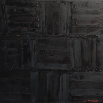 Картина под названием "nocturne" - Sophie Dumont, Подлинное произведение искусства, Масло Установлен на Деревянная рама для…
