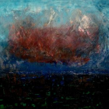 Pintura intitulada "Entre Ciel et terre" por Sophie Ema Courtois, Obras de arte originais, Óleo