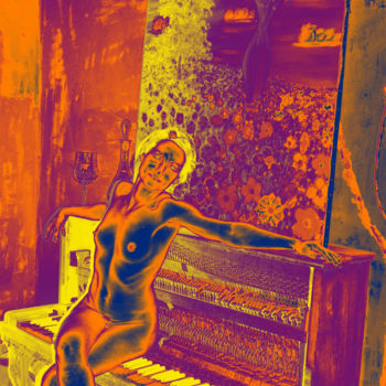 Fotografia zatytułowany „Piano.” autorstwa Sophie Et Lionel Pardessus, Oryginalna praca, Fotografia cyfrowa