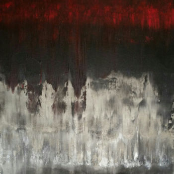 Pintura intitulada "En rouge et noir" por Sophie Haldi, Obras de arte originais, Outro