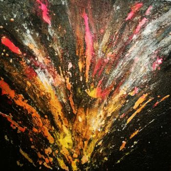 Pittura intitolato "FIREWORK" da Sophie Haldi, Opera d'arte originale, Altro