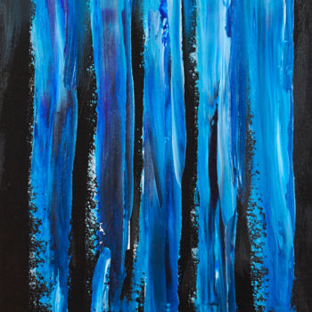 Painting titled "Blue" by Sophie Haldi, Original Artwork, Acrylic