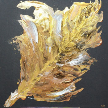 Painting titled "Automne" by Sophie Haldi, Original Artwork, Acrylic