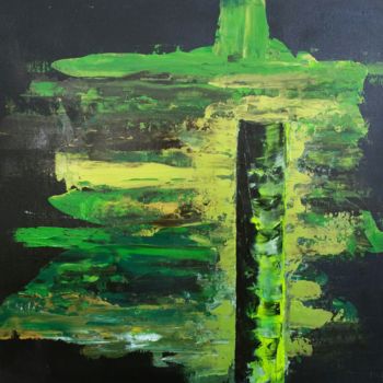 Peinture intitulée "Green" par Sophie Haldi, Œuvre d'art originale, Acrylique
