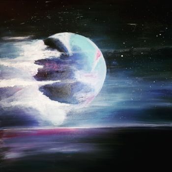 Pintura intitulada "Planet" por Sophie Haldi, Obras de arte originais, Acrílico