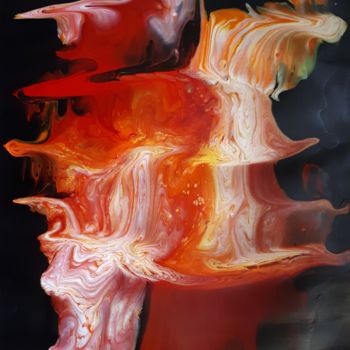 Pintura intitulada "Smoke" por Sophie Haldi, Obras de arte originais
