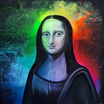 Peinture intitulée "My Mona" par Sophie Haldi, Œuvre d'art originale, Acrylique