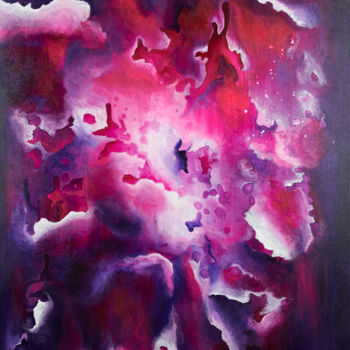 Peinture intitulée "Nébuleuses 1" par Sophie Haldi, Œuvre d'art originale, Acrylique