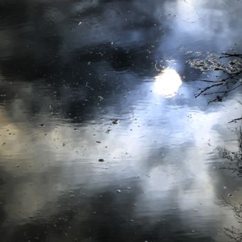 Photographie intitulée "Reflets gris" par Sophie Hove, Œuvre d'art originale