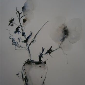 Peinture intitulée "Zen flower" par Sophie Jallet, Œuvre d'art originale, Huile